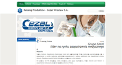 Desktop Screenshot of katalog.cezal.com.pl